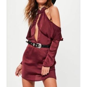 Missguided Cold Shoulder Shift Dress